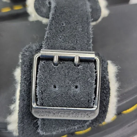 Dr. Martens Myles Faux Fur Platform Sandals Men's Sz 14 DOC MARTEN Suede - Picture 12 of 12